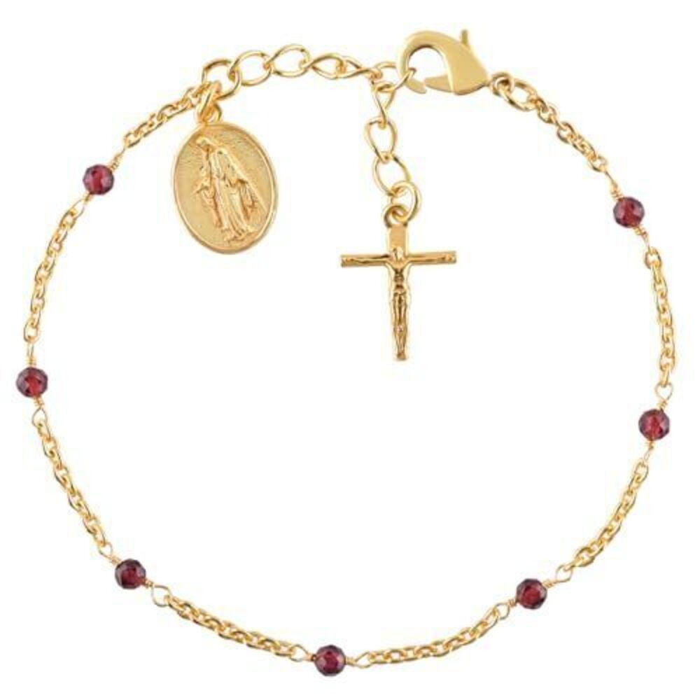 4210 Garnet Bracelets / January Birthstone Jewelry Micro Red Beads Crystals